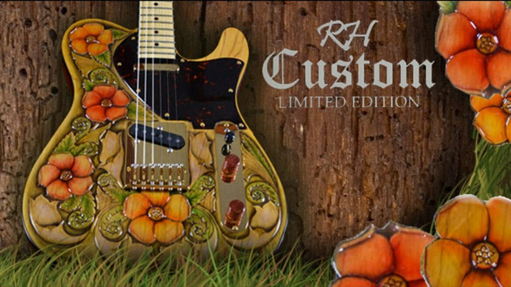 RH Custom Guitars and George Amicay Collaboration: Floral Perfection