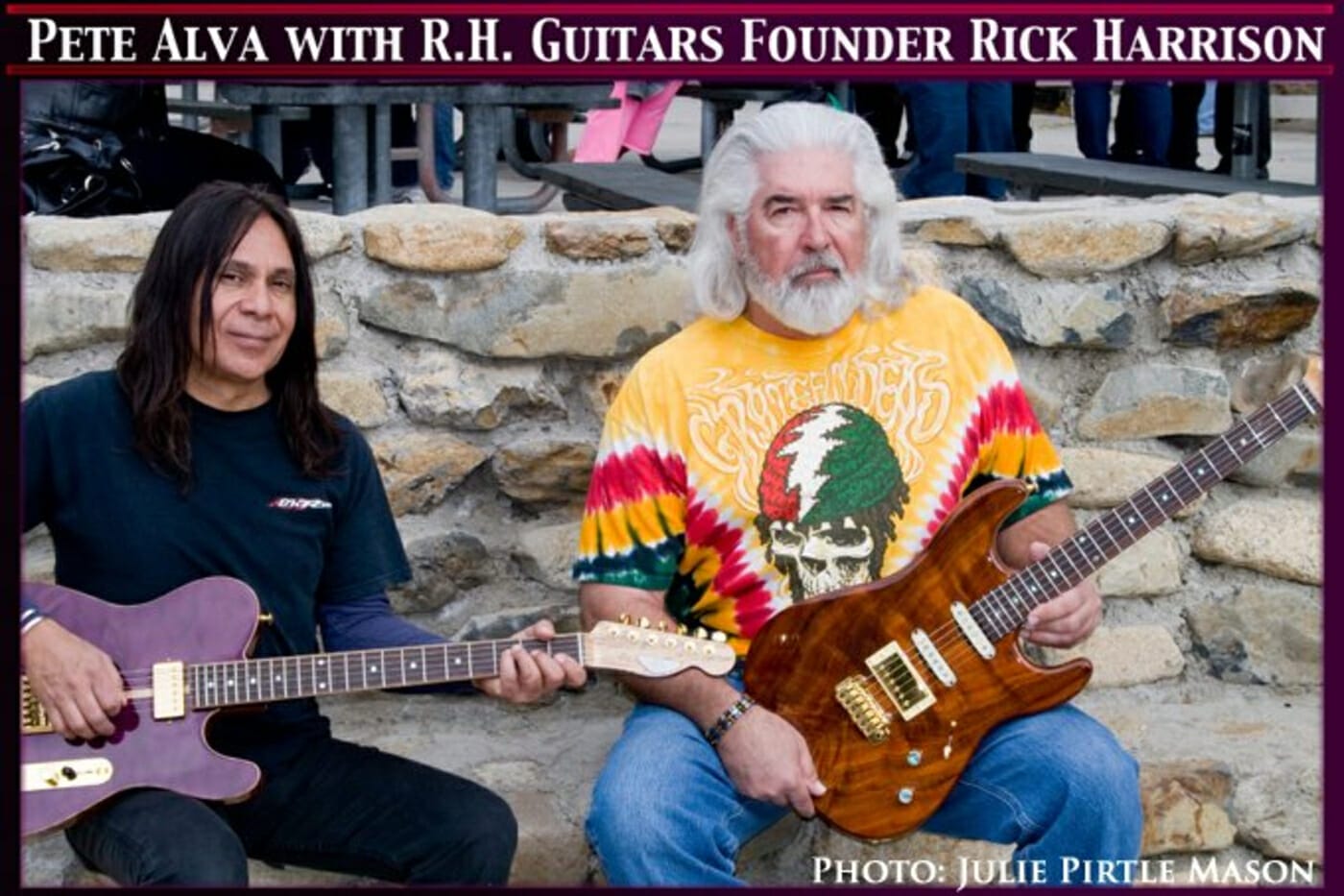 Pete Alva with RH Custom Guitars Founder Rick Harrison