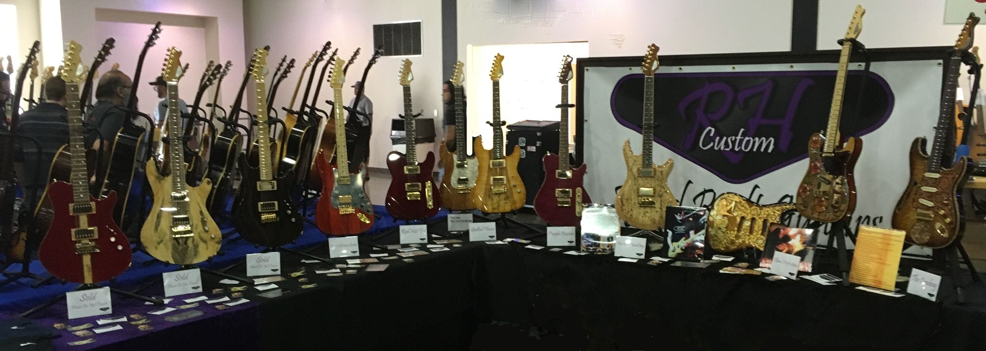 A display of rh custom guitars learn more by reading the blog