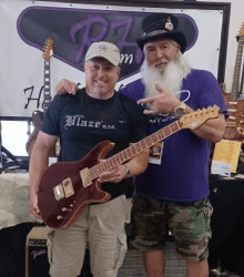 Curtis and rick with the little wing guitar